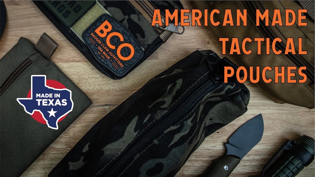 American Made Tactical Pouches by Badger Claw Outfitters in Texas USA