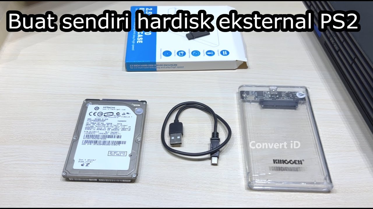 Cara membuat hardisk eksternal PS2 sendiri