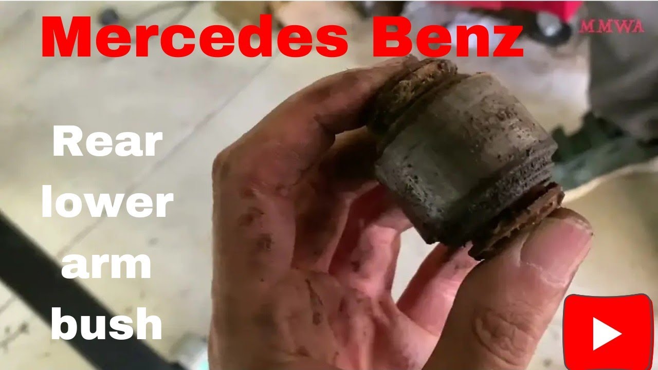 how to change rear lower arm bush on a mercedes| mercedes rear lower control arm bush replacement