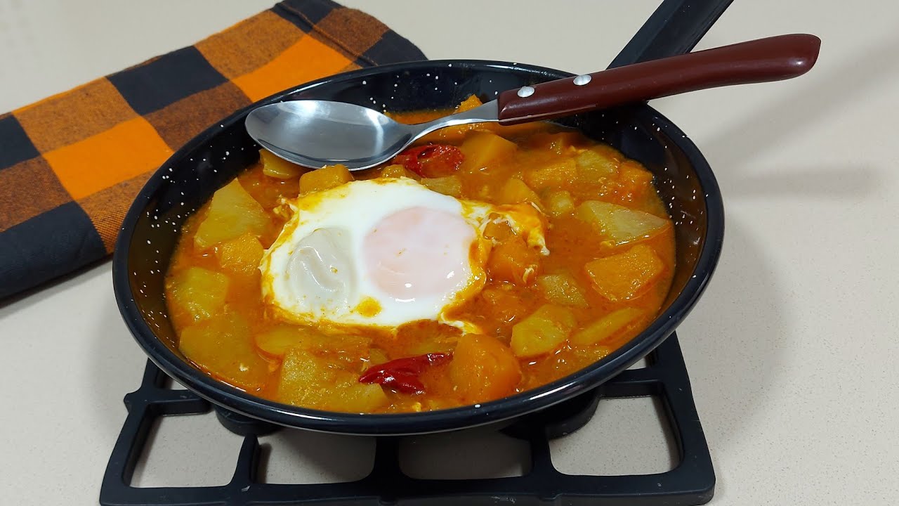 🥄🎃 PATATAS GUISADAS CON CALABAZA Y HUEVO 🥘 // BEATRIZ COCINA
