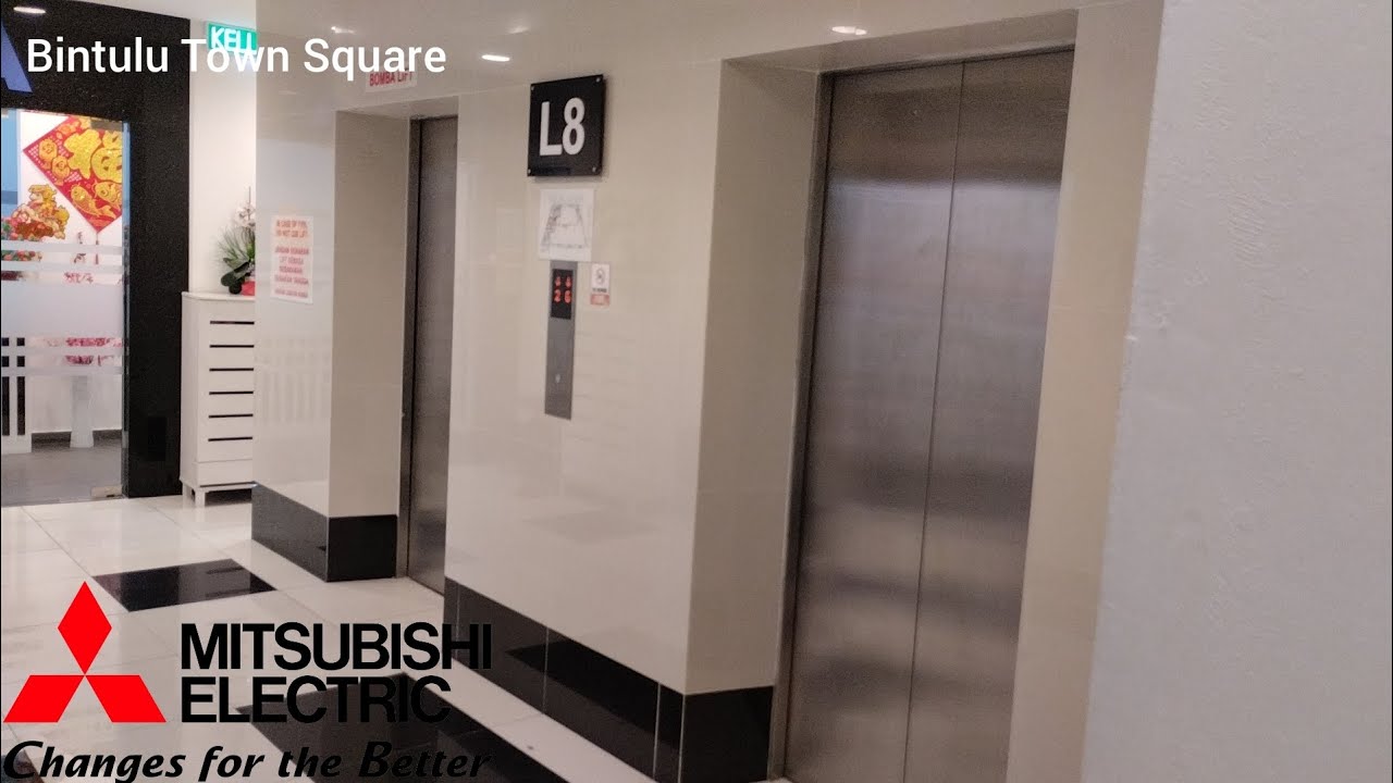 Mitsubishi Nexiez MR Traction Elevator at Bintulu Town Square in Bintulu, Sarawak, Malaysia