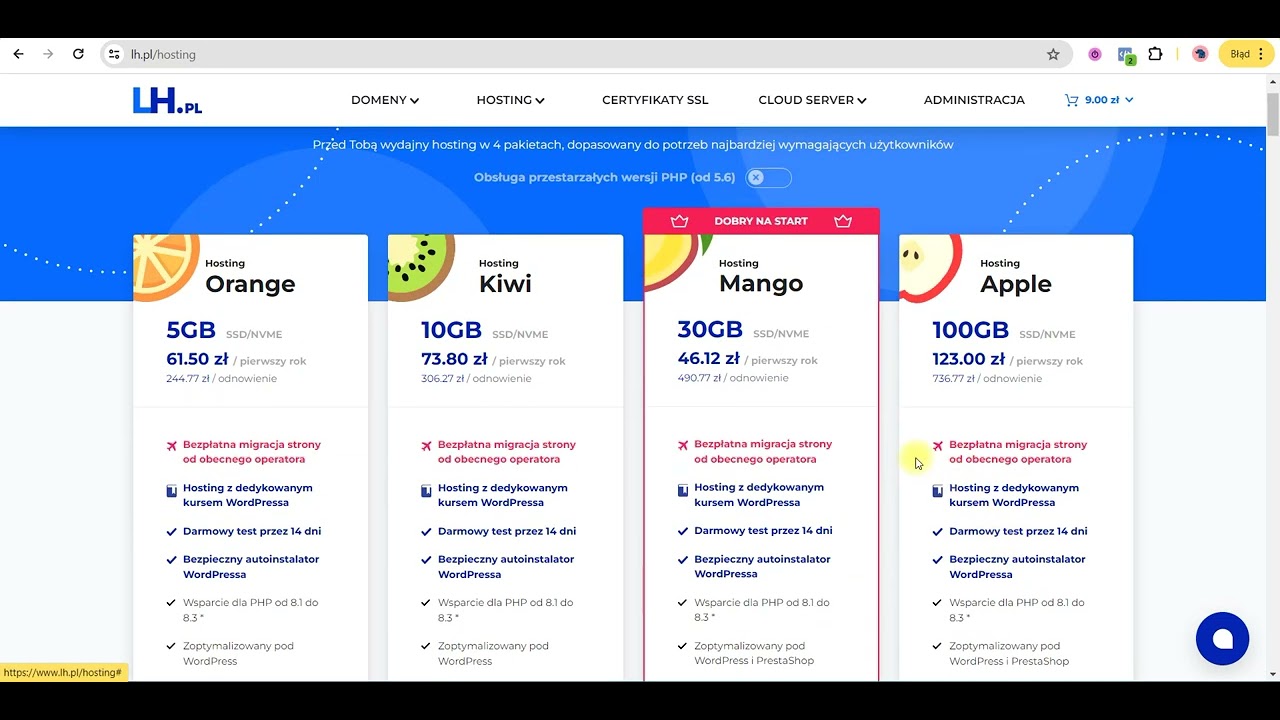 Jak kupić hosting i domenę w LH.pl + zniżka -20%! 💻 Krok po kroku