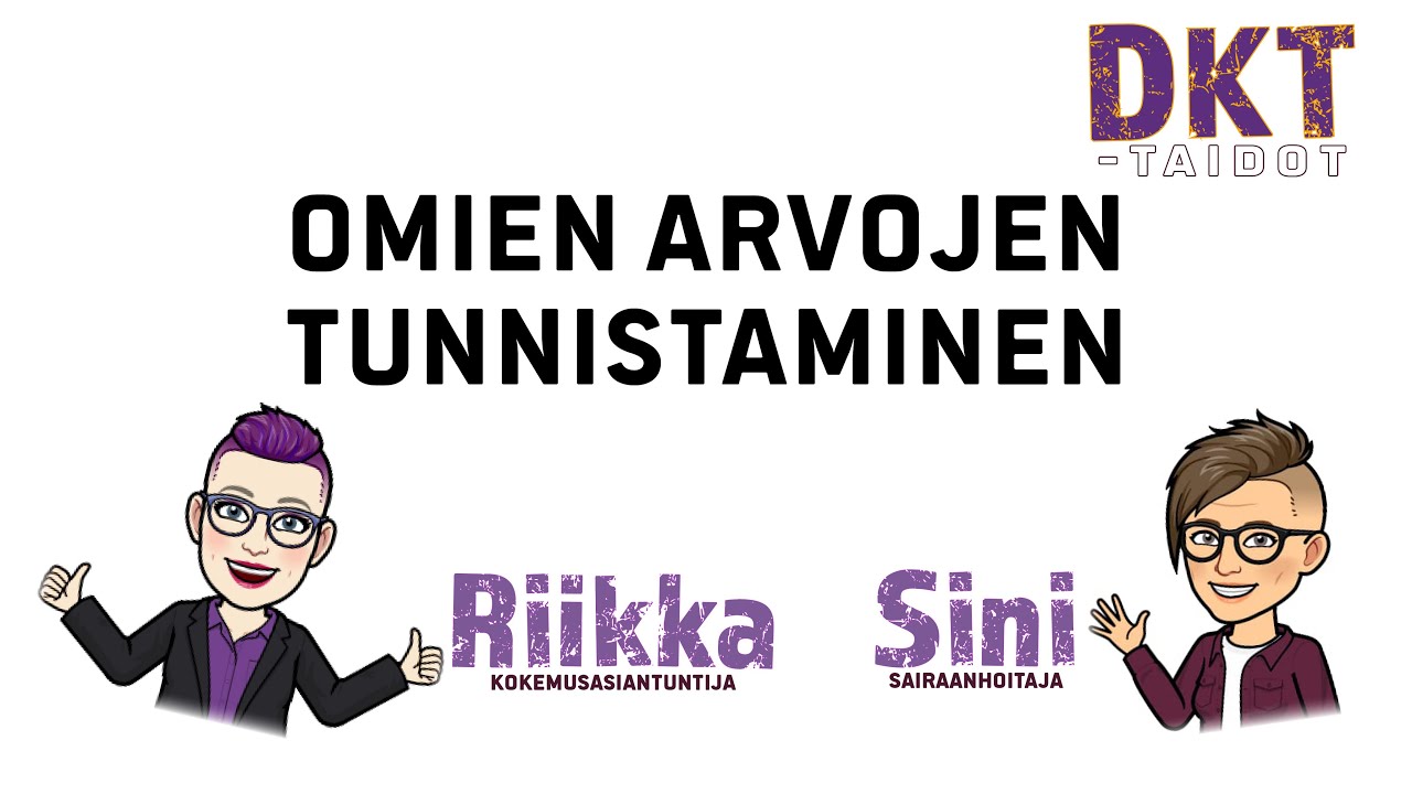 Omien arvojen tunnistaminen