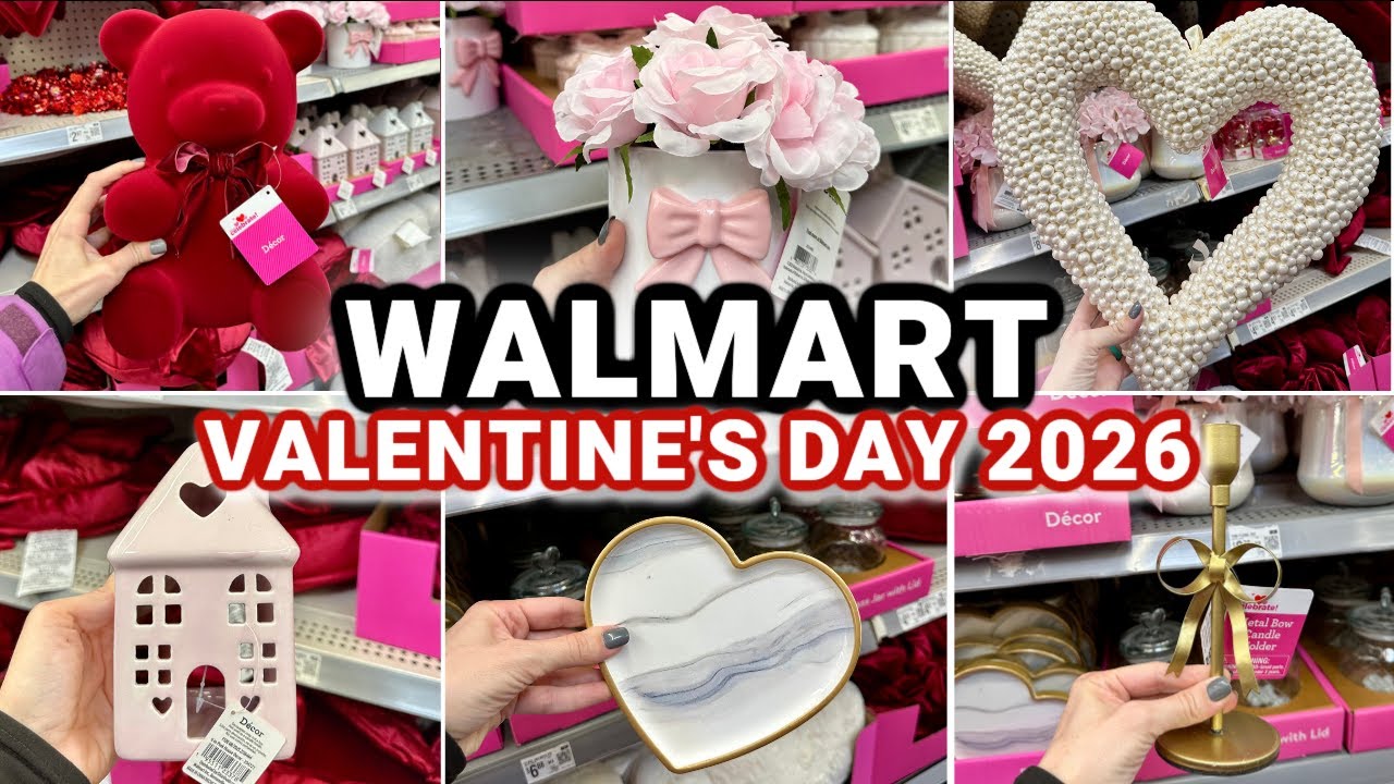 ULTIMATE VALENTINE'S DAY DECOR AT WALMART SHOP WITH ME 2026 | Valentine's Day Decor Walmart