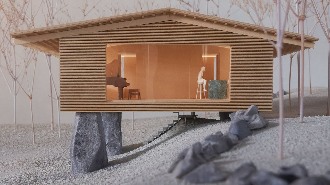 How Granite Columns Support This Cabin in the Berkshires