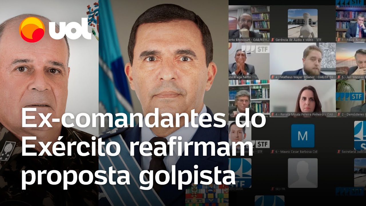 Ex-comandantes reafirmam ao STF proposta golpista de Bolsonaro; veja vídeo