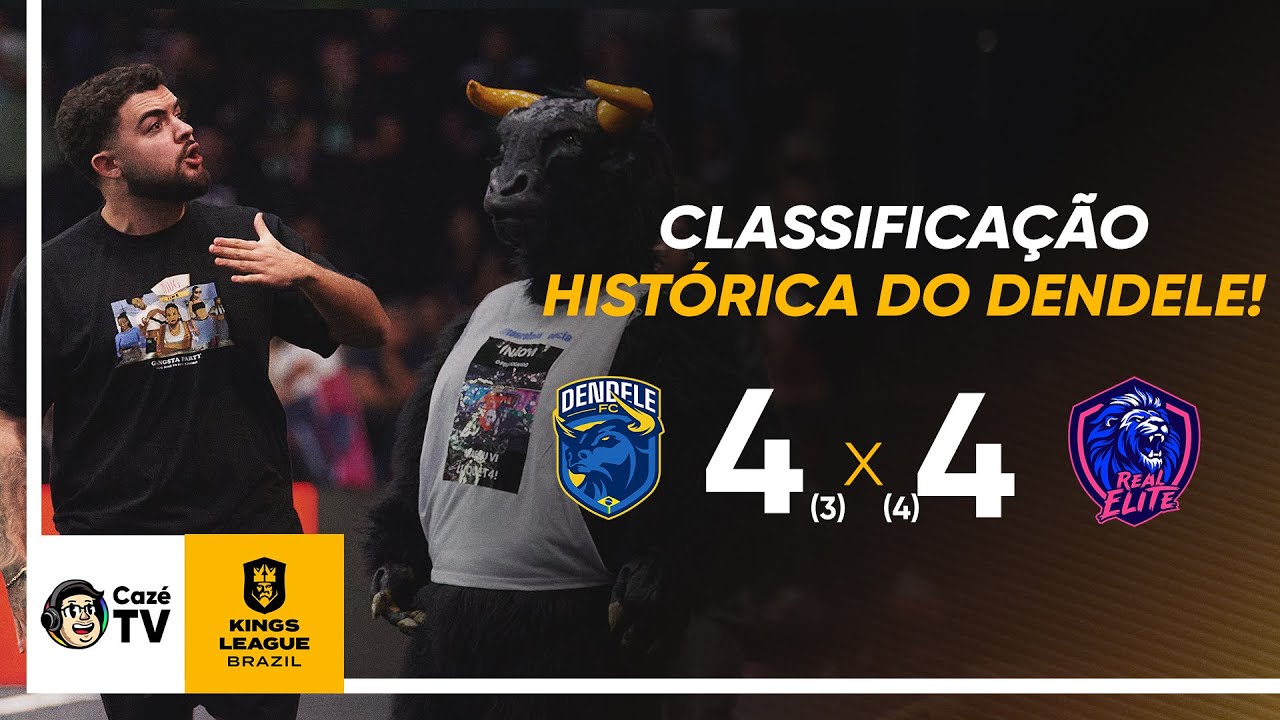 MELHORES MOMENTOS: DENDELE 4(3) X (4)4 REAL ELITE| KINGS LEAGUE BRASIL | 9ª RODADA