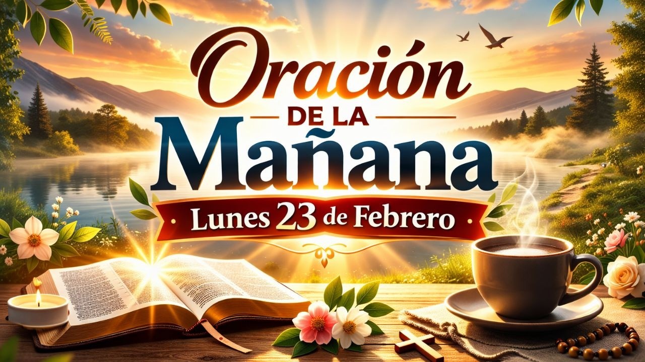 Oración de la Mañana de Hoy Lunes 23 de Febrero | Salmo 23 para Comenzar el Día con Paz y Protección