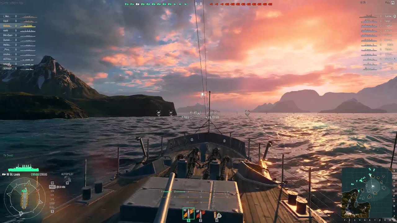 World Of Warships - St. Louis - Big Race - Encounter Battle