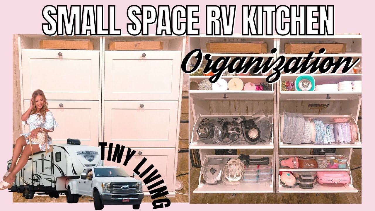 Small Space RV Kitchen Organization Ideas | Tiny Living RV Storage Hacks On A Budget