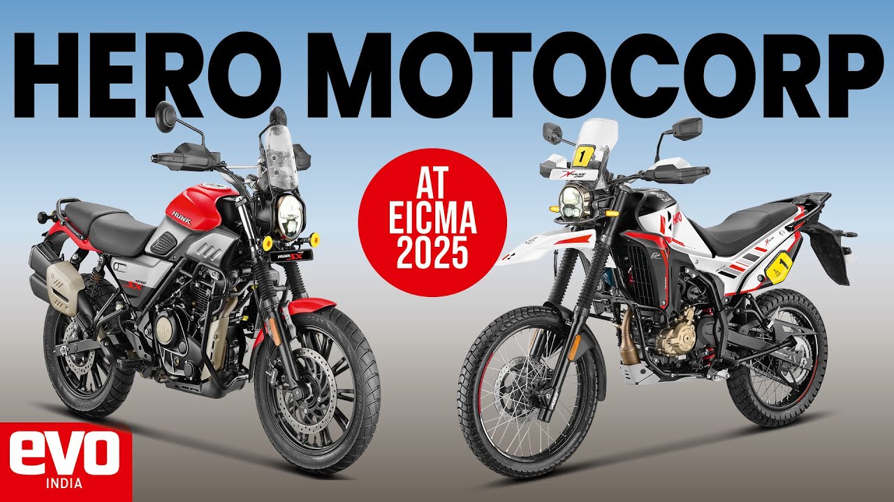 Представлены концепты электромотоциклов Hero Xpulse 210 Dakar Edition, Hunk 440 SX и Vida | Предв...