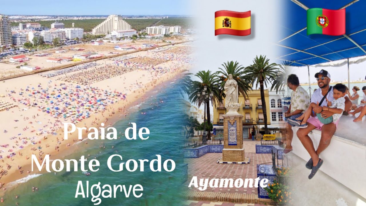 Portugal to Spain by Ferry | Exploring Ayamonte 🇪🇸 & Relaxing at Monte Gordo Beach - Algarve 🇵🇹 