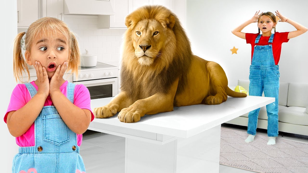 Алиса изучает названия и звуки диких животных