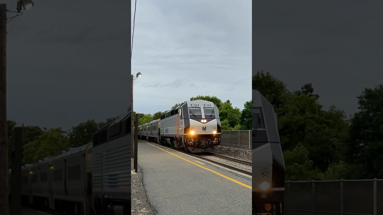 NJT 1127 Pulling Into Delawanna Station With PL42AC 4015! #newjerseytransit #njtr #ckpproductions