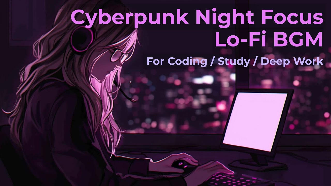 Purple City Coding Lo-Fi — Chill Cyberpunk Music for Focus