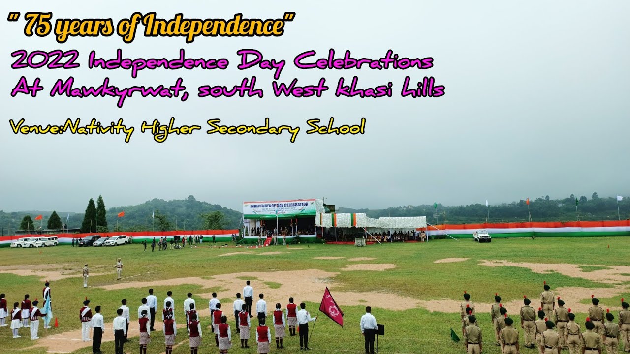 Shri.Renikton L.Tongkhar hoisted TriColor National Flag||@NHSS Mawkyrwat||South West Khasi Hills
