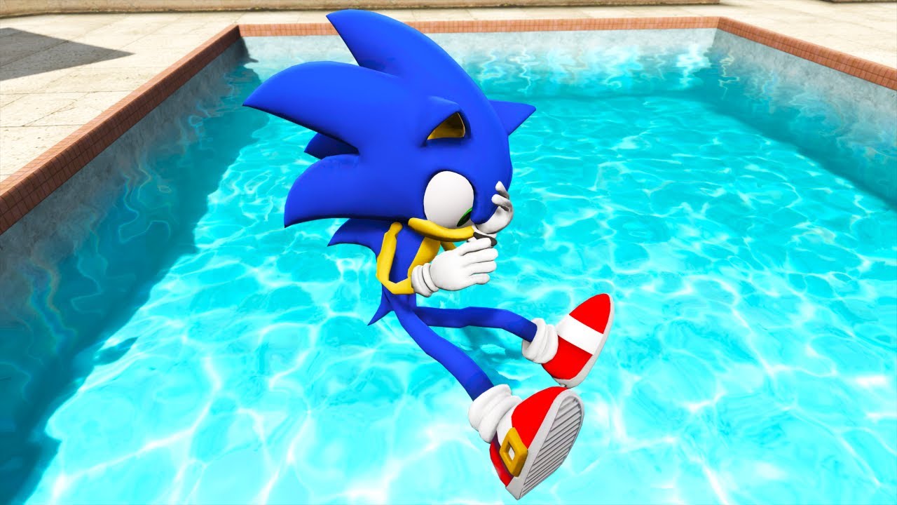 GTA 5 Water Ragdolls Sonic Jumps/Fails [Euphoria Physics Funny | Moments]