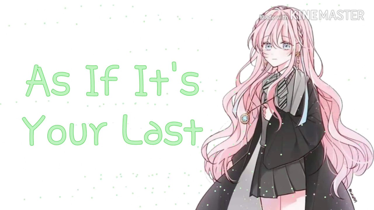 As If It's Your Last - BLACKPINK [ Nightcore Lyrics Video ] [ English Version ]
