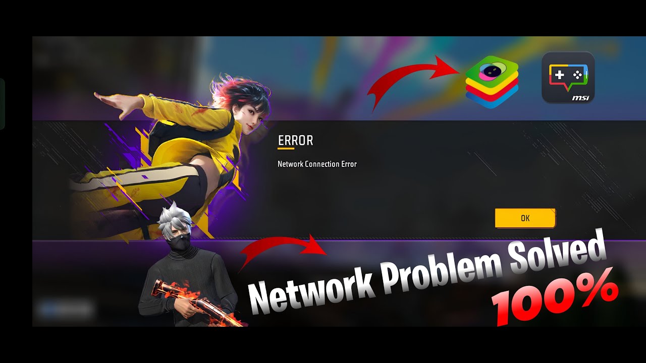 🎯 Fix Free Fire Network Problem in Bluestacks 5 & MSI Emulator | 100% Working Solution 2025!
