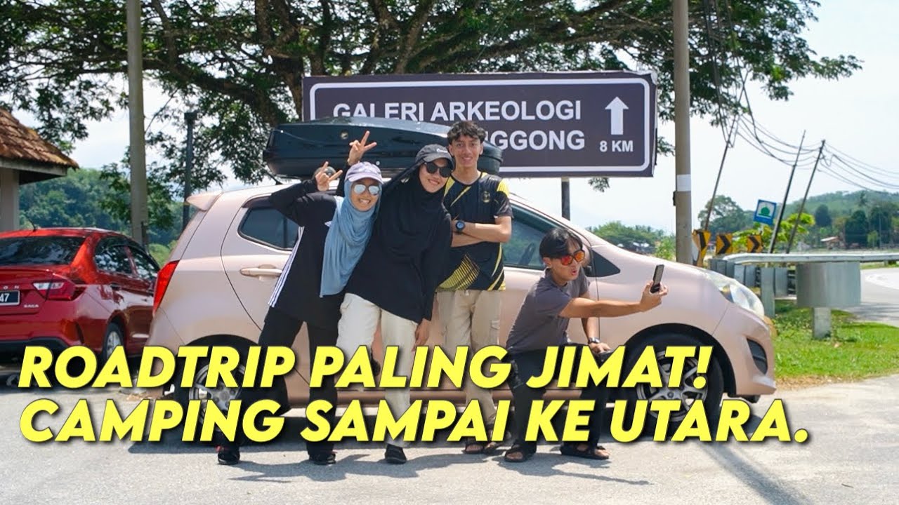 4 Beradik Roadtrip Bajet! Tidur Khemah Sepanjang Jalan Ke Utara | Ep. 1