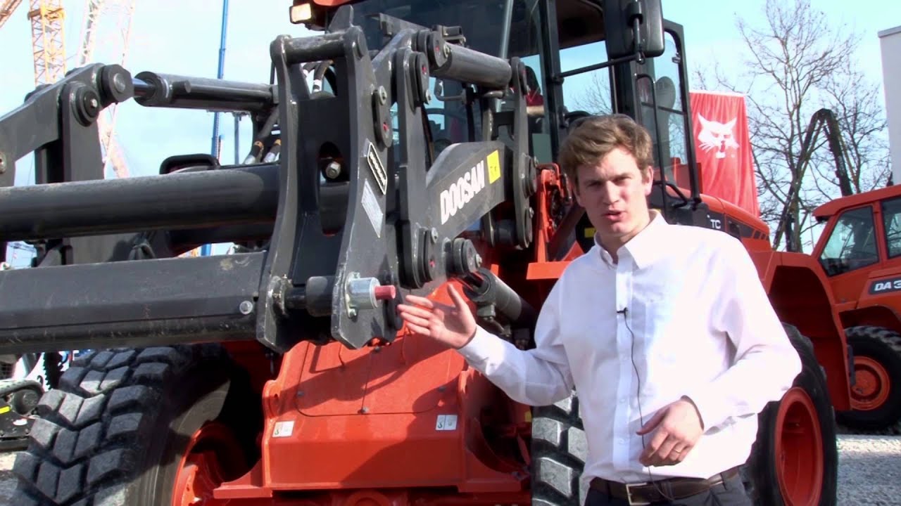 Doosan Wheeled Loader Attachments at Bauma 2013