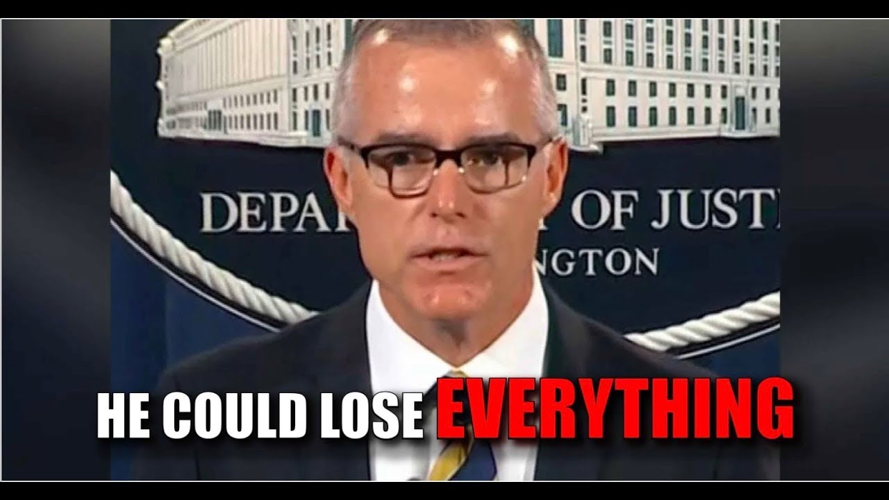 FBI SOURCES REVEAL THE #1 REASON WHY MCCABE'S PENSION IS IN SERIOUS DANGER!