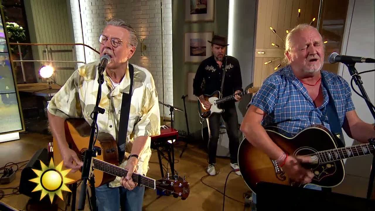 Mikael Wiehe och Plura Jonsson - Det här är ditt land - Nyhetsmorgon (TV4)