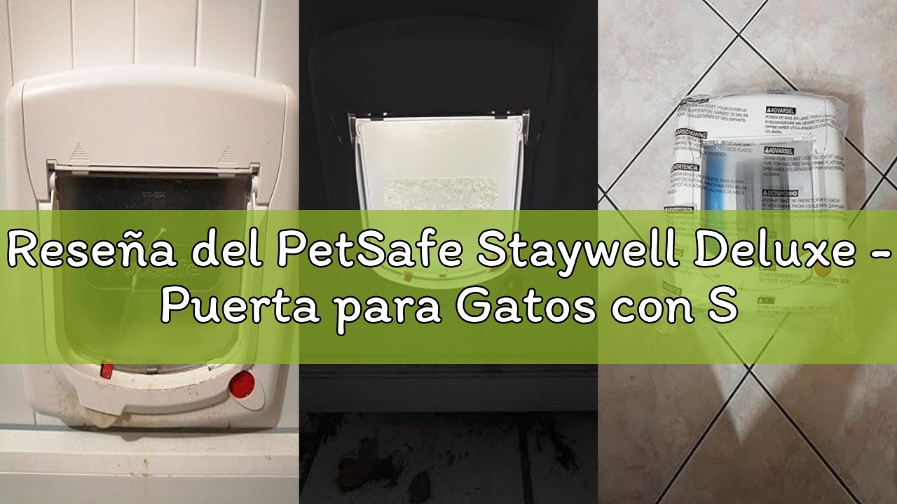 Reseña del PetSafe Staywell Deluxe - Puerta para Gatos con Sistema de Bloqueo de 4 Posiciones, Gater
