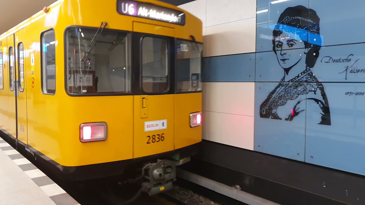 U-Bahn Berlin Mitfahrt im F87 von Paradestraße nach Kaiserin-Augusta Straße