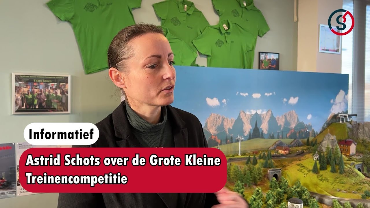 Modelspoor Museum over 'De grote kleine treinen competitie' met presentator André van Duin.