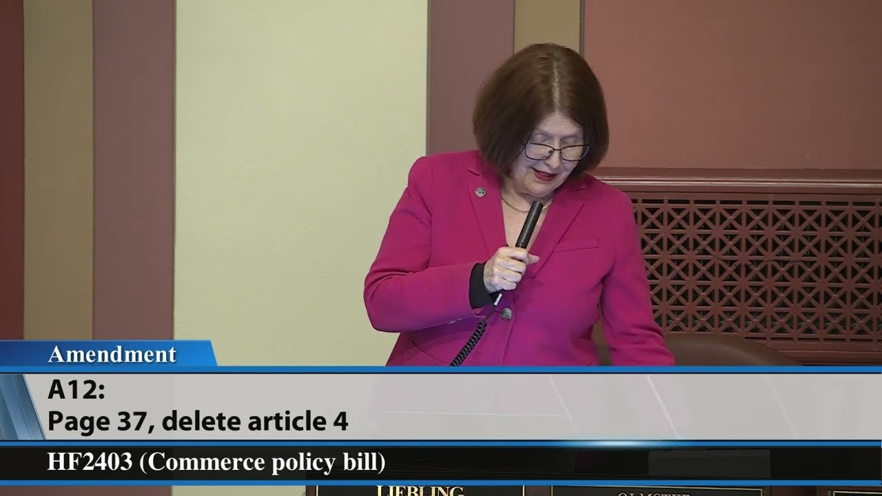 Minnesota House passes HF2403, the commerce policy bill 4/29/25