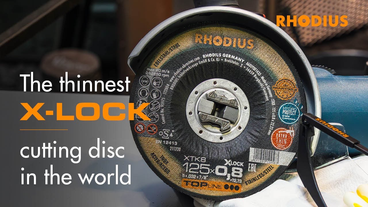 RHODIUS XTK8 EXACT &ndash; the thinnest cutting disc for the X-LOCK system