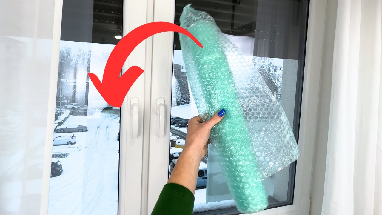 Утепление окон своими руками! Как использовать пузырчатую плёнку для сохранения тепла и повышения...