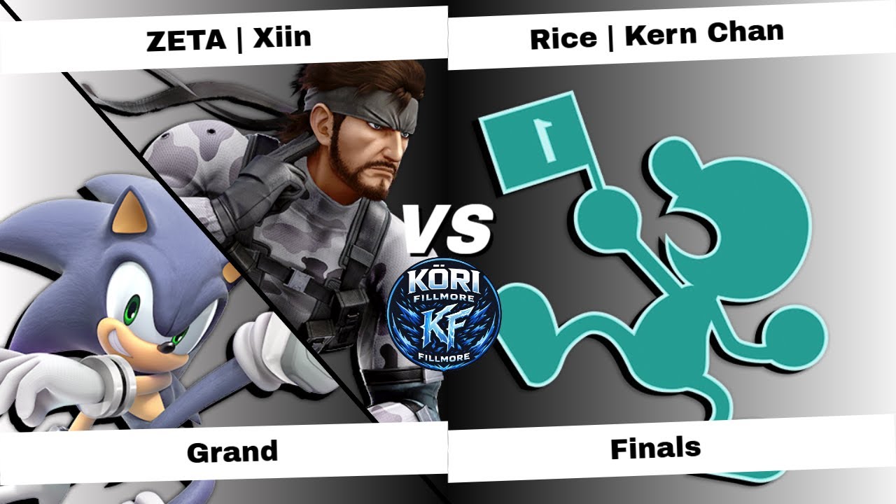 KORI Fillmore 3: Grand Finals -  Xiin (Snake/Sonic) Vs. Kern Chan (GnW) Smash Ultimate