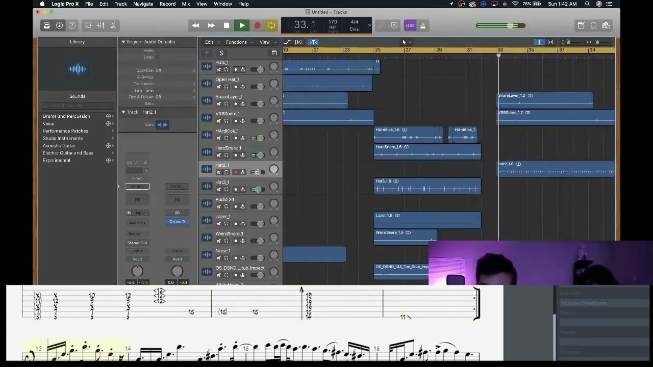 Tim Henson Beat with NoTrust Tabs by SheetGame (REUPLOAD)