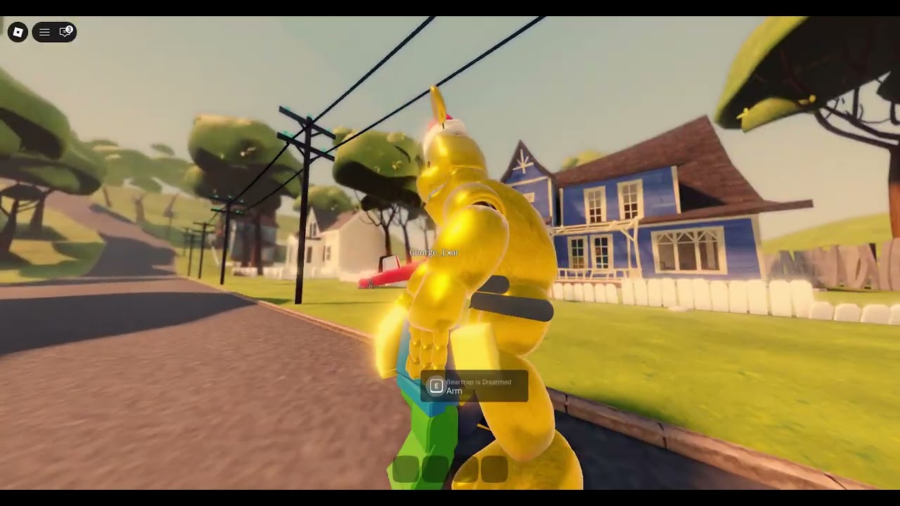 Playing Run From Fast Fredbear with my friends