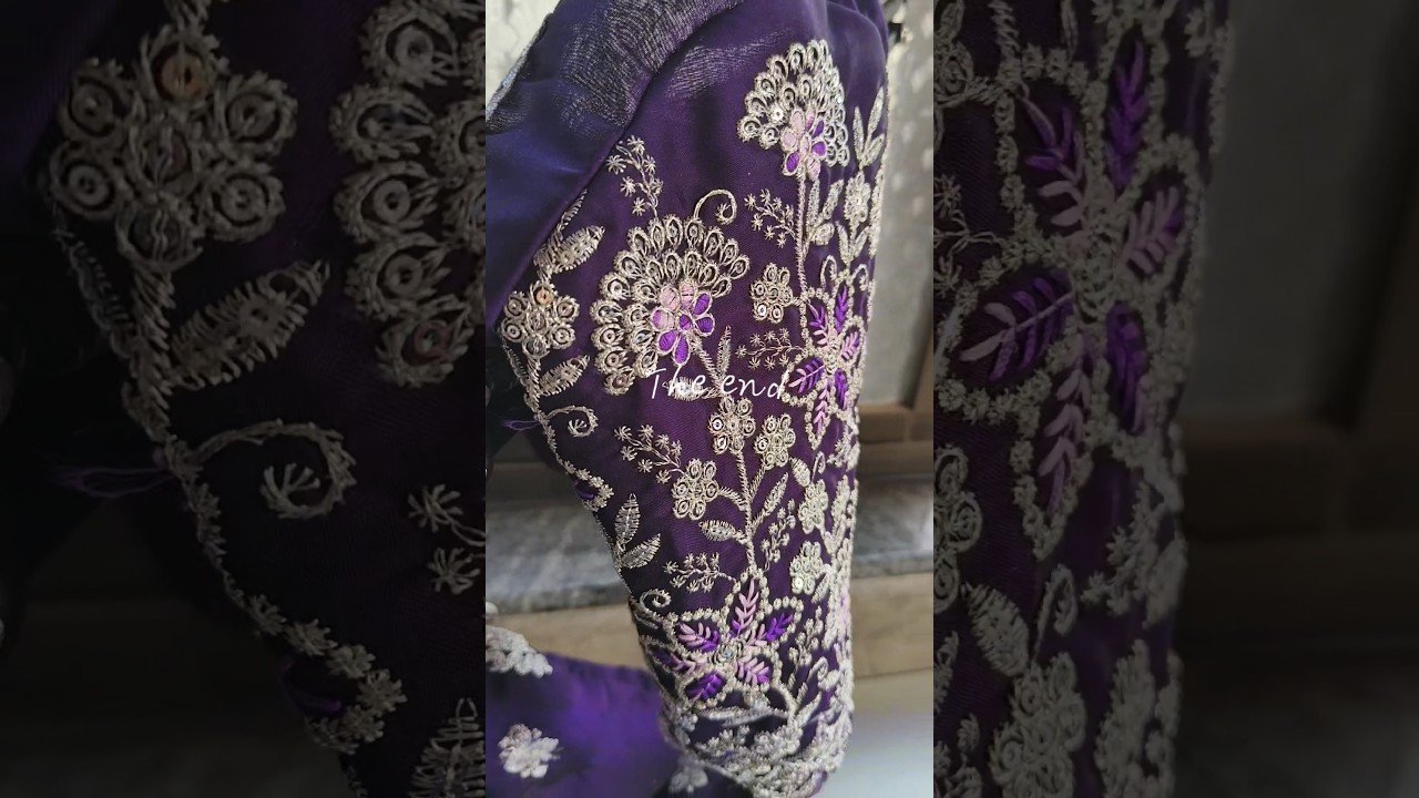 Slevess work #dress #blouse #sewingzone #godgifttelent #blousedesing #instafashion #slevess
