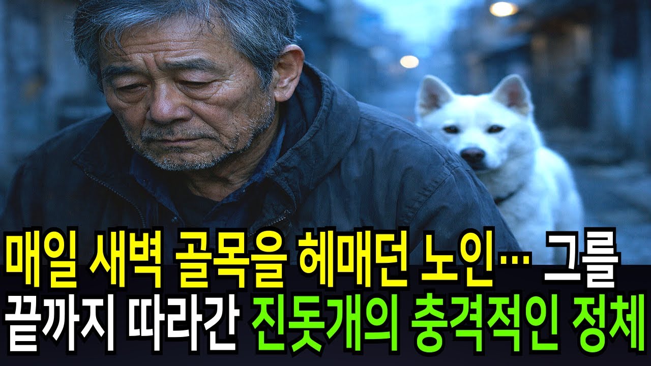 매일 새벽 골목을 헤매던 노인… 그를 끝까지 따라간 진돗개의 충격적안 정체