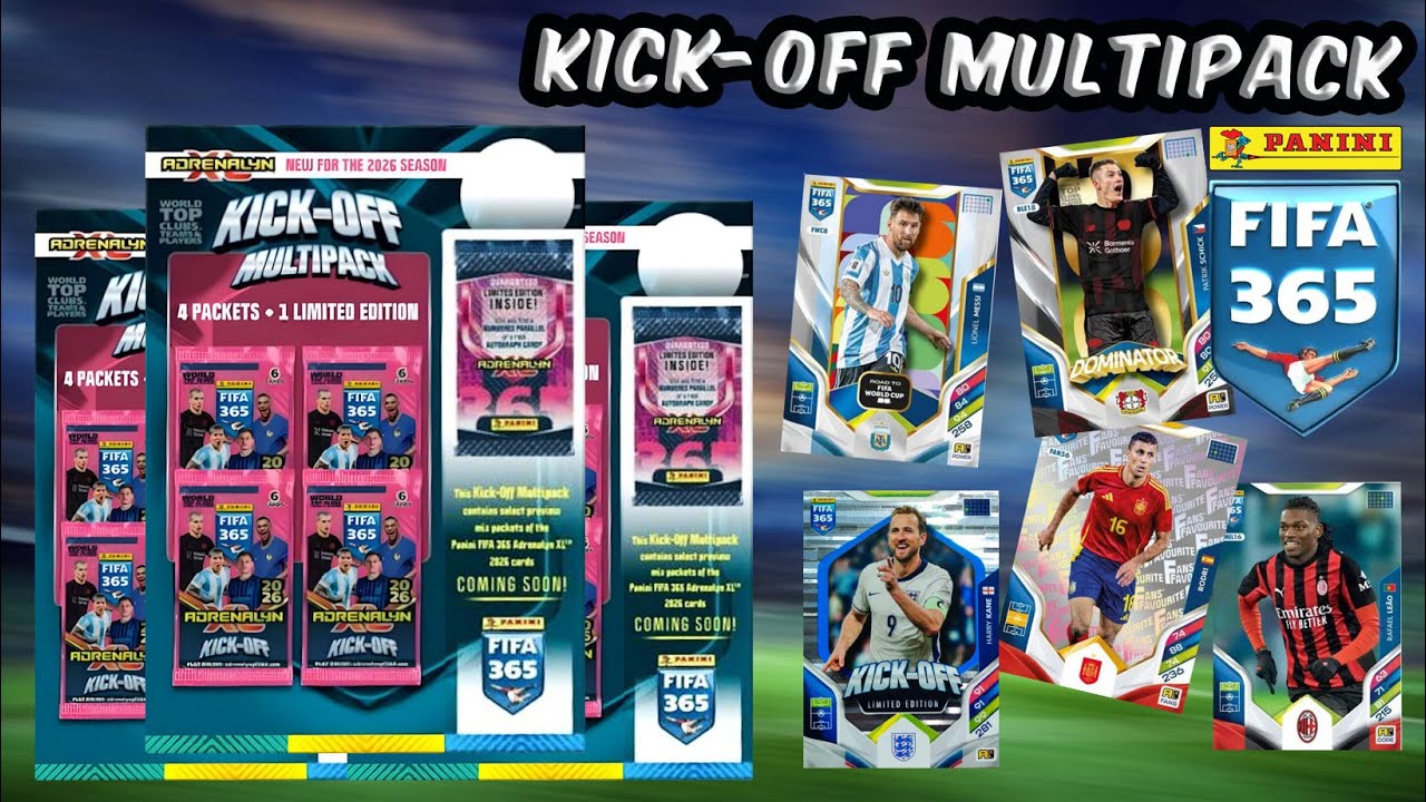Kezdődjön a FIFA365 szezon!⎟Panini FIFA365 Adrenalyn XL 2026 Kick-off Multipack