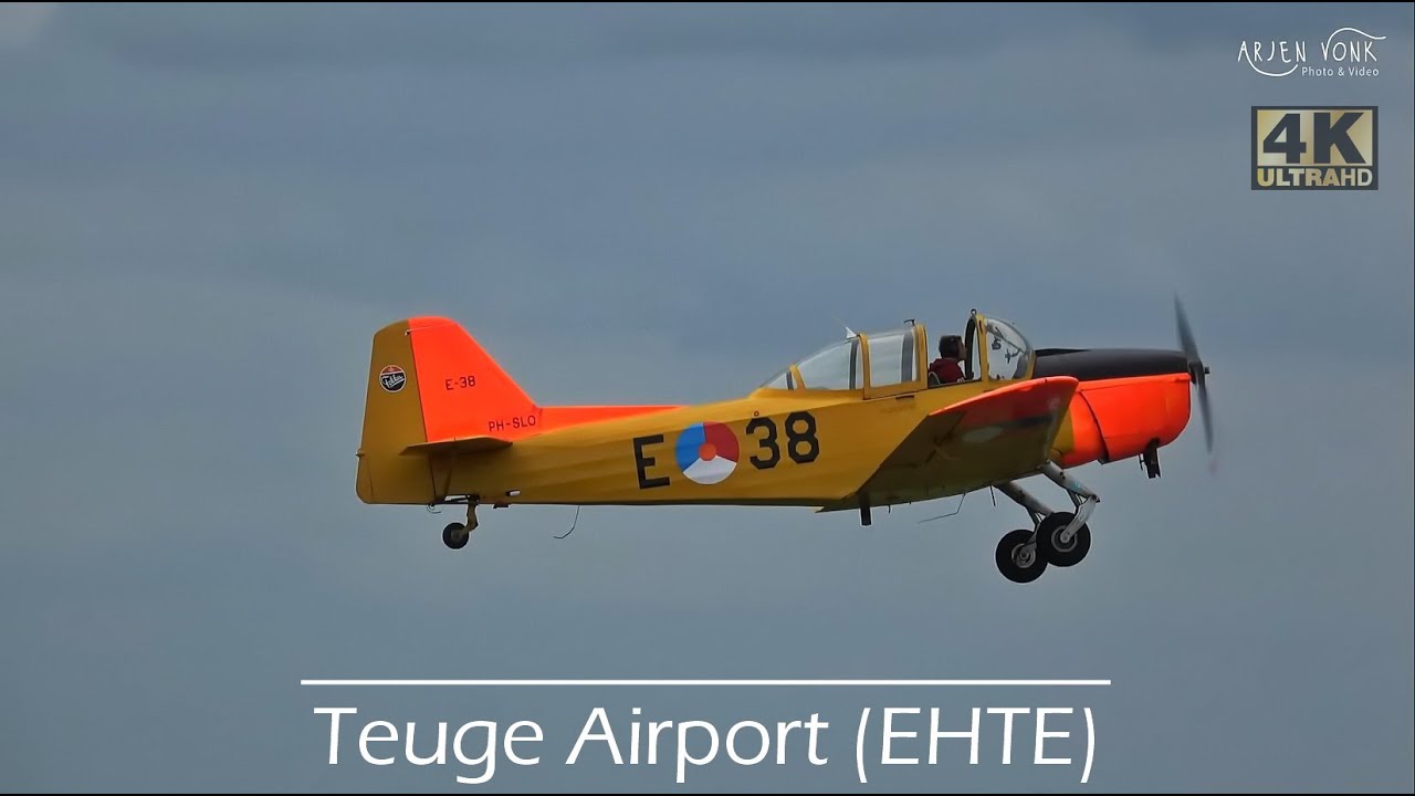 [4K] Plane Spotting at Teuge Airport 09-06-20 : Busy afternoon on a weekday.