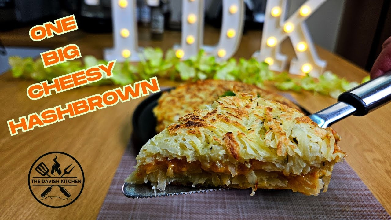 Make a Perfect GIANT Cheesy Hashbrown in Minutes!
