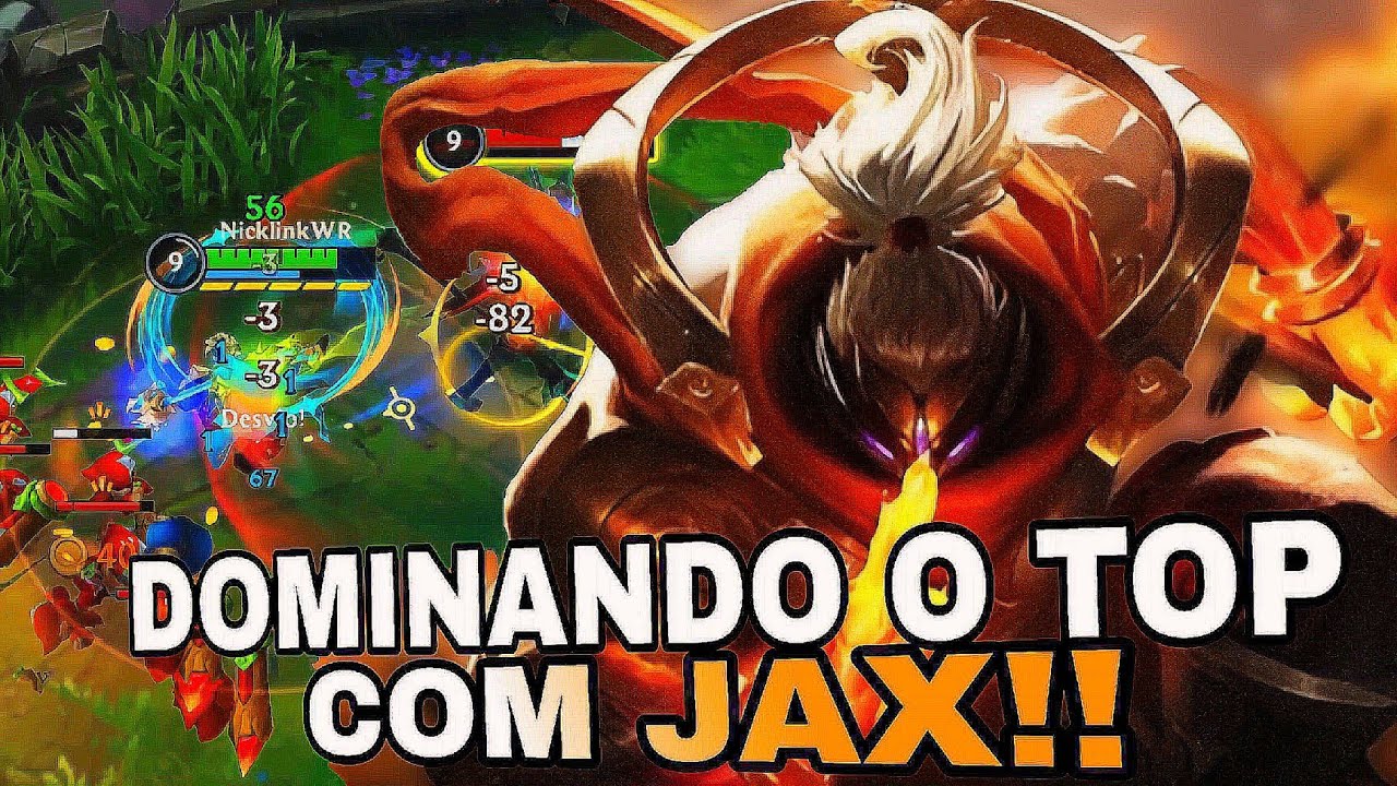 JOGO DIFICIL, MAS NÃO PARA O JAX! LEGUE OF LEGENDS - WILD RIFT.