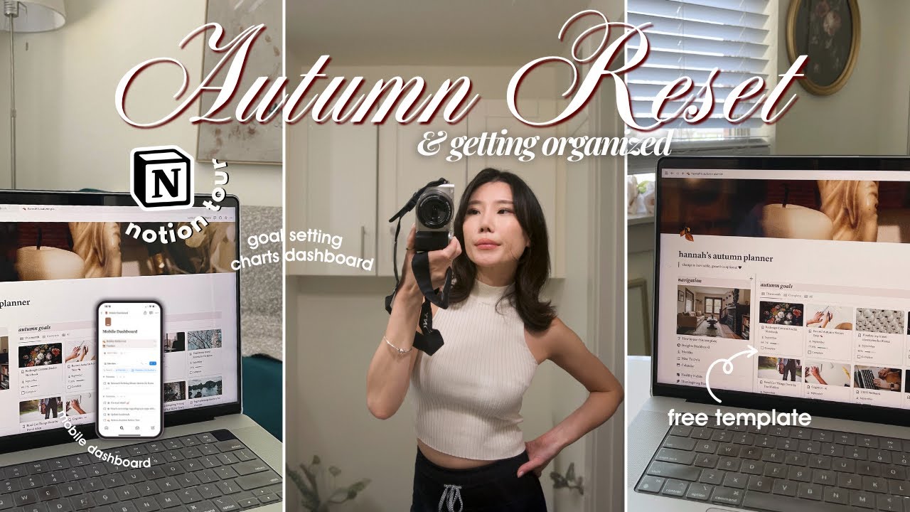 how to get started in NOTION  🍂 | how i organize my life, setting actionable goals, free template!