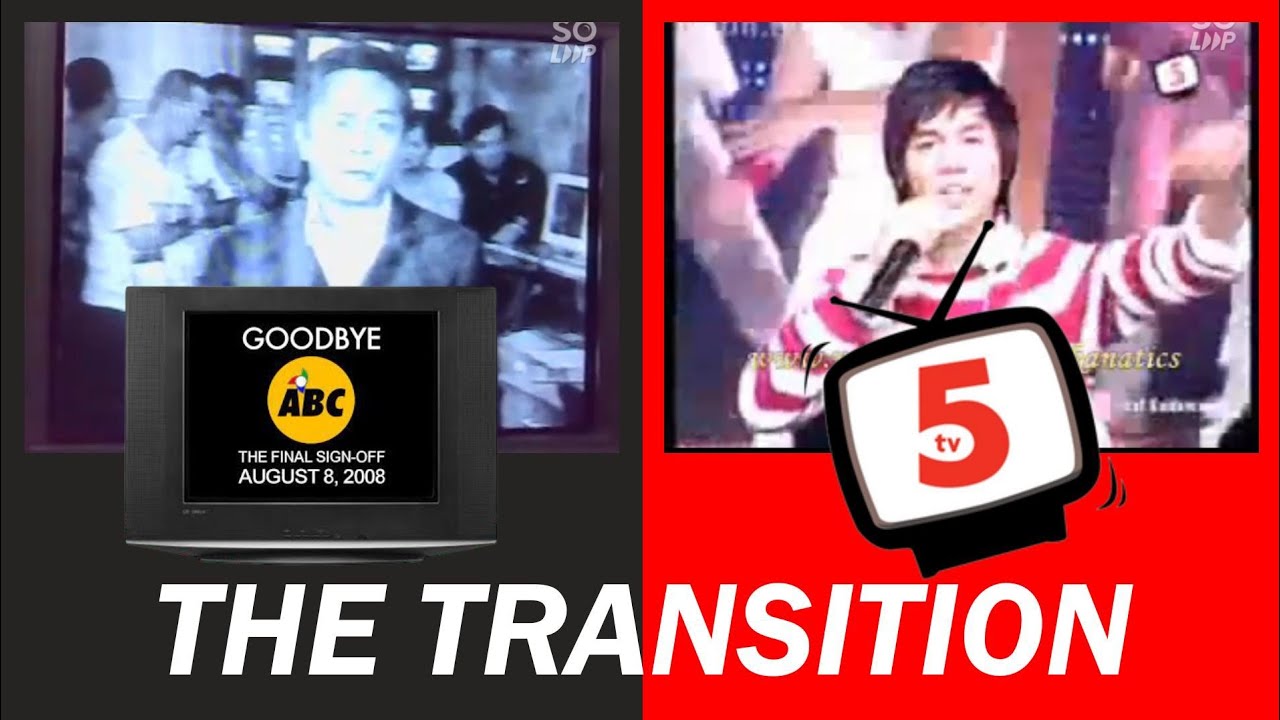 VIDEO COMPILATION ABC-5 TO TV5 Transition Night Aug 8-9, 2008.