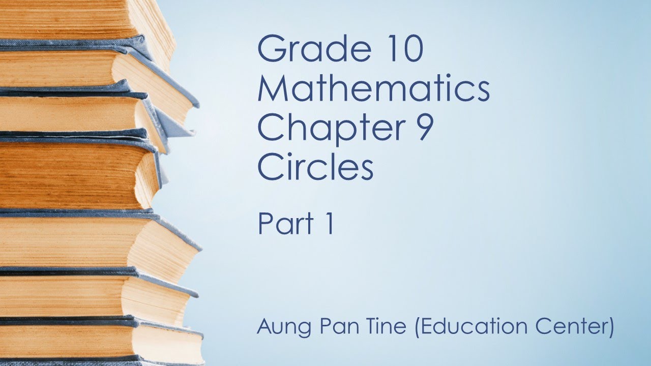 Grade 10, Maths, Chapter 9, Part 1