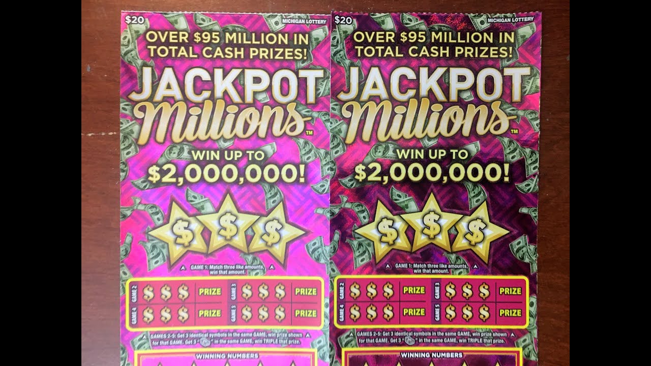 Jackpot Millions! New Release Michigan Lottery Instant ticket