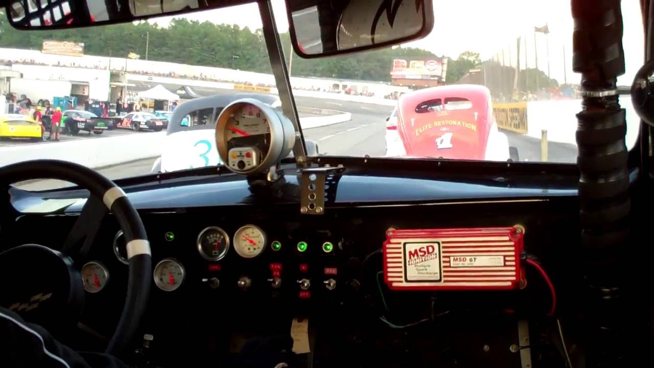 Bill Blair at South Boston Speedway   in car camera   7 30 16