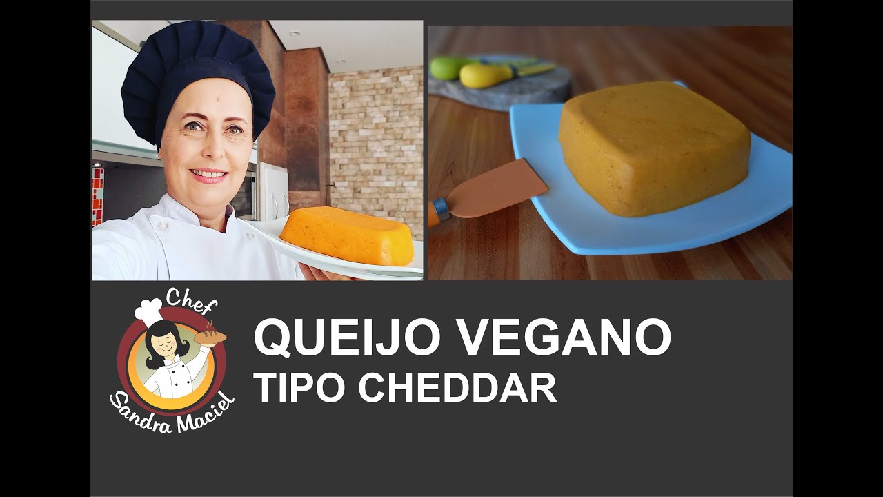 QUEIJO VEGANO TIPO CHEDDAR saudável, fermentado, com batata-doce cenoura, por Chef Sandra Maciel