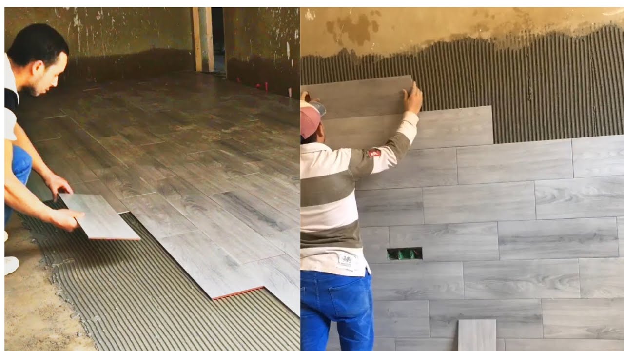 افضل طريقة لتركيب فوباركي 60*20 للحائط و الأرضية