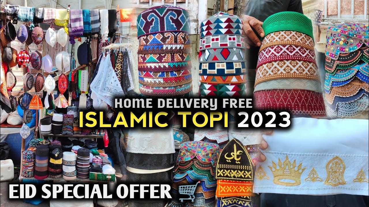 ISLAMIC TOPI 2023 | Tajushariya Topi | Pakistani Topi | Razvi Topi | Muslim Caps | Eid Shopping Vlog